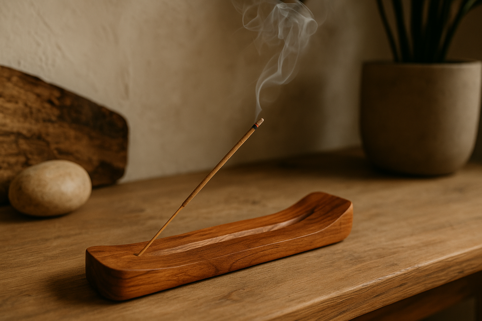 Handcrafted Wooden Incense Holder