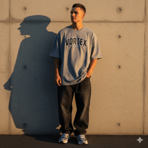 vortex essential oversized t shirt – unisex streetwear cotton tee for everyday style